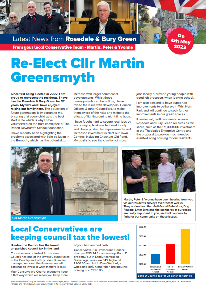 Martin Greensmyth Leaflet